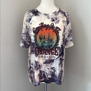 Something in the Orange tie dye graphic tee